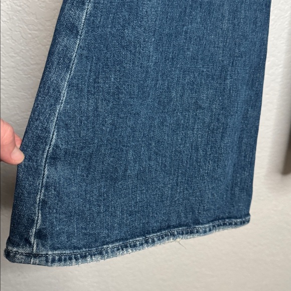 PAIGE Charlie Full Length Flare Jeans Mixtape Sz 25 Dark Wash Y2K Luxury Capsule - Picture 6 of 11